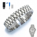K&auml;epaelad Rolex DATEJUST DAY-DATE OYSTERPERTUAL DATE jaoks Roostevabast terasest K&auml;ekella Tarvikud Rihm 17mm 20mm 21mm K&auml;ekella K&auml;ev&otilde;ru 20mm