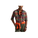 Polo Ralph Lauren Ruuduline &Uuml;he n&ouml;&ouml;biga Lihtne kudum Pikkade varrukatega S&auml;rk Meeste s&auml;rgid Roheline 710958362001 XL black