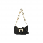 Versace Jeans Couture Eemaldatava Kuldse Pandlaga Paksust Ketist Nailonist Ristkorral Kotti Naiste kotid Must 75VA4BFRZS809899 Basic Set (Bag+Dust Bag)