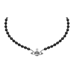 Vivienne Westwood &Uuml;ks Rida Reljeefne Choker Must Oon&uuml;ks Messingist Kaelakee Naiste kaelakee 63030019W270W270 Box