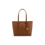 Michael Kors Mk Jet Set Travel &Uuml;hev&auml;rviline Vintage Suure Mahutavusega Kirjalogo Ripatsiga T&ouml;&ouml;le Mineja Nahast Kandekott Ostukott &Otilde;lakott 35F0GTVT9L-LUGGAGE Basic Set (Bag+Dust Bag)