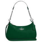 Coach Teri 24 Br&auml;ndi Metallist Logo Nahast &Otilde;lakott Keskmine Naiste &Otilde;lakott Roheline CV934-SVQRJ Basic Set (Bag+Dust Bag)