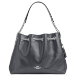 Coach Evelyn 34 &otilde;lakott h&otilde;bedase riistvaraga Naiste &otilde;lakott Hall CCZ79-SVGY Basic Set (Bag+Dust Bag) gray