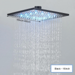 Must lagi intelligentne kaugjuhtimispuldiga LED vihmavesi juga &uuml;ksik du&scaron;ipea peidetud du&scaron;isegisti Matte Black C