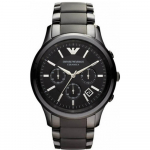 Emporio Armani Renato Suur Must Keraamiline Must Meeste Kvarts Kronograaf AR1452 must