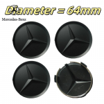 2025 Kuumaed Benzile 64mm 4tk ABS Auto Ratta Katted Velje Keskosa Kate Mercedes Benz W124 W205 W203 W204 W168 W176 CLA CLK CLS GLA jaoks