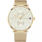 Tommy Hilfiger Jema Kuldne Beež T&auml;hikuldne Metall Naiste Kvartsikell TH1781943 beež