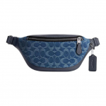 Kott Warren 29 Klassikaline Monogramm Reguleeritav V&ouml;&ouml; T&otilde;mblukuga Kinnis Kangast Vooder Ikooniline Denim Sile Vasikanahk V&ouml;&ouml;kott Mini Unisex V&ouml;&ouml;kott CDF48-SVDE Basic Set (Bag+Dust Bag)