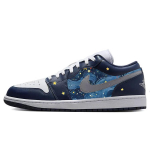 Jordan Air Jordan 1 Vintage Korvpallijalatsid Naiste Madalad Sinised/Valged 553560-141(Meeskond181-) 35.5