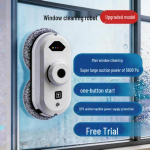 Nutikas aknapesurobot: T&auml;isautomaatne, puldiga juhitav, ideaalne k&otilde;rghoonete klaasipuhastuseks UK Plug valge