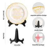 Pulma-aastap&auml;eva taldrik Euroopa keraamiline taldrik Rippuv taldrik Kodu kaunistus Ornament Elutoa sissep&auml;&auml;s K&auml;sit&ouml;&ouml; [anniversary plate] 1st anniversary
