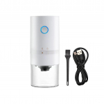 Mini kaasaskantav USB elektriline kohviubade kloppija mootoriga jahvatusmasin Kodune kohvimasin Lihtne kohviveski komplekt valge