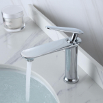 Tuqiu uus kraanikauss, t&auml;is messingist harjaga kuldne vannitoa segisti k&uuml;lma ja kuuma vee segisti kraan, &uuml;he k&auml;epidemega tekile paigaldatud kraan