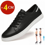 Kevad Suvi Valged Ehtsad Nahast Meeste Kingad Meeste Vabaaja Lift Kingad Moodsad K&otilde;rgust Suurendavad Tennised Meestele Pikad Kingad 37