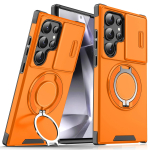 Liuguv klaasikaitsega &uuml;mbris Samsung Galaxy S26 Ultra S26+ S26 jaoks Magnetilise hoidikuga kate Galaxy S26 Plus S26Edge jaoks Funda Galaxy S26 gray