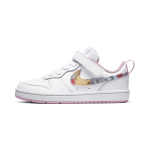 Nike Low 2 SE Floral Slip Resistant Cushioning Low top Kids' Skateboarding Shoes White Pink Children Aged 3 7 Years Old CZ6613-100 29.5 white