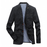 M-4XL Denim pintsak Meeste Jakk Puuvill S&uuml;gis Kevad Mood Meeste Riided Kitsas L&otilde;ige &Auml;ri Jean Joped Meeste Vabaaja &Uuml;likonnid M