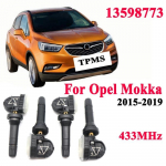 4 tk 433 MHz 13589601 Auto TPMS Rehvir&otilde;huandur 13598773 Opel Mokka jaoks (J-A) (2015-09 kuni 2019-12) 22853740 13522629