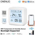 Uusim nutikas WIFI temperatuuri ja niiskuseandur H&uuml;gromeeter Termomeeter Nutika elu rakenduse juhtimine Monitooring Toetab Alexa assistenti WiFi TH06 Backlight