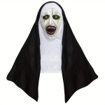 &Otilde;udusfilm Nunn Mask Cosplay Hirmutav Verine Deemon Kummituse N&auml;gu Lateksmaskid Pealiskattega Halloweeni Peo Kost&uuml;&uuml;mi Rekvisiidid Luksuslik