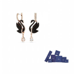 Swarovski Luige Tilkk&otilde;rvar&otilde;ngad Luik/Must/Roosakuldse Tooniga Pinnatud F-Original brand box (color random) must