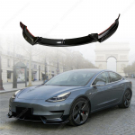 Tesla Model 3 2017 2018 2019 2020 2021 2022 Autole Esipamperi Huul L&otilde;ug Difuusor Sportlik Spoiler Splitter Kere Muutmise Komplekt Glossy Black