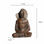 Keraamilised k&auml;sit&ouml;&ouml;esemed Budistlik skulptuur Abstraktne Buddha kuju Retro istuv Buddha kuju Ornament Kodu kaunistamise tarvikud