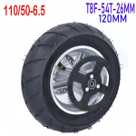 110/50-6.5 Tagumine ratas taskuratas Hea kvaliteediga rehv sisekummiga Piduriketta plaat # T8F-54T Hammasratas 47cc 49cc minitsiklile T8F-54T-26MM