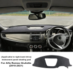 Armatuurlaua matt Alfa Romeo Giulietta 940 2010-2021 Libisemisvastane kaitse Flannel Mat LHD must