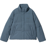 Carhartt WIP Fw24 W Yanie Jakk &Uuml;hev&auml;rviline Logotr&uuml;kiga P&uuml;stkrae Pikkade Varrukatega Suusajakk Naiste jakid Sinine Hall I030874-2IC-XX XS gray