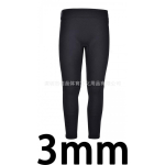 Laste 3mm neopreenist m&auml;rg&uuml;&uuml;ksi p&uuml;ksid Ujumine Snorgeldamine Sukeldumine Veespordialad Unisex Pikk S&auml;&auml;r Soojus UV-kaitse 4 95-115cm / 14-18in black