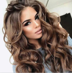 24 Naturaalsed T&auml;ispikendusega Pruunid S&uuml;nteetilised Soojakindlad Lokkis Juustega Pruunid Parukad Naistele ja T&uuml;drukutele Cosplay Peo Kost&uuml;&uuml;mi jaoks pruun