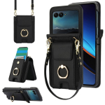 Elastne kaardihoidja rahakott pandla r&otilde;ngas kaelapael keti&uuml;mbris Motorola Razr60 Ultra Razr 60 50 Ultra 40 Moto Razr 2025 jaoks Kate Motorola Razr 60 Ultra punane