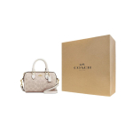 COACH Rowan kunstnahast &otilde;lakott, crossbody kott, k&auml;ekott V&auml;ike Naiste Vanillivalge CW329-IMXDM One Size 3 beige
