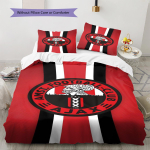 AFC Ajax Mustriga Voodipesukomplekt Tekikate Padjap&uuml;&uuml;r Kodu Dekoor Kingitus (1 * tekikott + 2 * padjap&uuml;&uuml;ri, ilma s&uuml;damikuta) 135x200cm