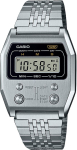 Casio Vintage A1100D-1EF Unisex Digitaalkell H&otilde;bedane Roostevabast Terasest K&auml;ev&otilde;ru gray