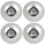 4 tk auto veljekeskatted 8E0601165 4E0601165A m&auml;rk velje kate Audi A3 A4 A5 A6 S6 S8 TT A8 Quattro embleemTarvikud