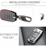 Nahast auto v&otilde;tmepuldi kate VW Tiguan MK2 Magotan Passat B8 CC 2017 2018 Skoda Superb A7 jaoks