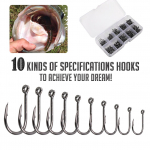 10 t&uuml;&uuml;pi &otilde;ngekonksud 500 tk magevee teravad konksud kalakonksud kalap&uuml;&uuml;gi tarvikud konksud 1