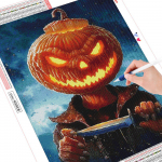 Teemantkunsti komplektid Halloweeni teemantmosaiikide m&uuml;&uuml;k 5d teemantmaal, &uuml;mmargune teemanttikandid 20X30CM