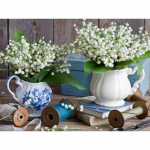 5D isetegemise teemantmaal T&auml;ispuuritud lillega Maikelluke pilt Rhinestone'i teemanttikandid 20X30CM