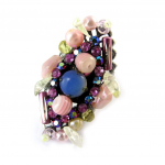 Les Tr&eacute;sors De Lily [C7790] - Bague Cr&eacute;ateur 'Les Romantiques' Rose Bleu Heleroosa