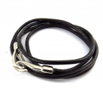 Les Tr&eacute;sors De Lily [J6932] - Bracelet mixte 'Peaceful' noir (2 tours) must