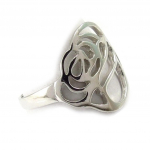 Bague Argent 'Rosa Romantica' 50 h&otilde;be