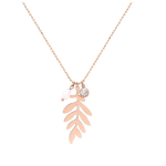 Les Tr&eacute;sors De Lily [Q2573] - roosast kullast  Jungle  terasest disainerkaelakee - 50 cm - 30x14 mm Heleroosa