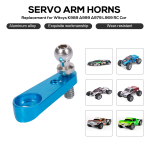 Wltoys K989 A999 A979 L969 RC auto servohoova sarvede asendus sinine