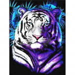 Teemantmaal Tiigermosaiik Rhinestonest teemanttikandid t&auml;ispuurimisring 20X30CM