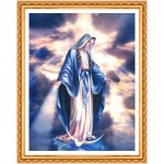 DIY teemantmaal Neitsi Maarja seinakaunistus T&auml;is&uuml;mmargune kivist kleebitud religioonimustriga kingitus 20X30CM