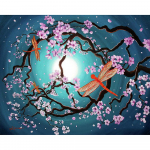 &uuml;mmargune teemantmaal Dragonfly ploomi&otilde;is Tikand Ristpistes Rhinestone 20X30CM