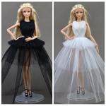 2 tk/partii Nukukleidid Barbie Nukkudele 1:6 Seksikas &Otilde;htukleit Puhtalt K&auml;sitsi Valmistatud R&otilde;ivad Pitsist Pulmakleit 1/6 BJD Nukule Kingitus mitmev&auml;rviline